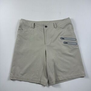 LULULEMON Commute Cadence‎ Beige Soot Cargo Shorts Mens Size 40  11 inch Inseam.